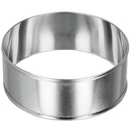 Metaltex Stainless Steel All Purpose Cooking Rings, Silver, 8 cm, 2-Piece