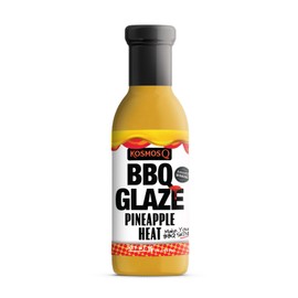 Kosmos Q Pineapple Heat BBQ Glaze - 15.5 Oz Bottle for Sticky & Flavorful Barbecue - Thick BBQ Glaze for Competition Ready Mouth-Watering Meat (Pineapple Heat)