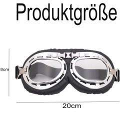 Motorcycle Goggles Retro Motorcycle Goggles Motorcycle Goggles Retro Aviator Goggles Helmet Goggles Cross Glasses Vintage Sunglasses Men's Cross Goggles Motocross Goggles for Motorcycle Bike Outdoor