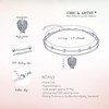 925 Sterling Silver Anklet Angel Wings Double Layer Anklet for