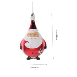 MAGICLULU 2pcs Christmas Santa Claus Hanging Ornaments Xmas Decorations for Tree Wall Door Fireplace Holiday Party Supplies Red White