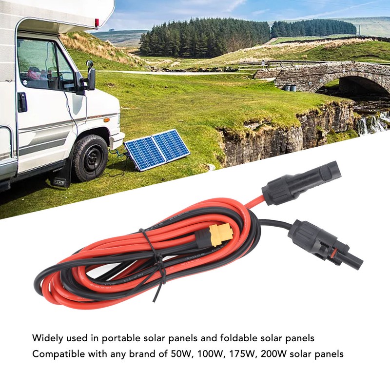 Solar Charge Cable Connector to XT60 Adapter for Panel Generator