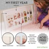 Baby's First Year Frame in Elegant White Natural Wood -