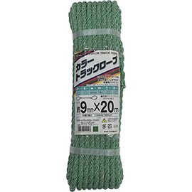 yutaka kara-torakkuro-pu 9 mm X 20 m Green CTR – 203 Truck Rope