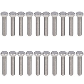 20Pcs Hex Bolt Coarse Thread Set Screws Fully Threaded Bolts A2 Stainless Steel M10x1.5 DIN 933M10x50