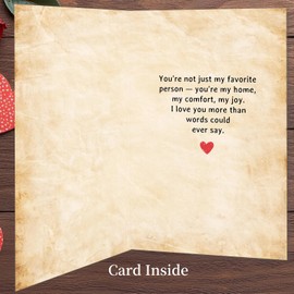 IDU Valentines Day Card,Valentines Day Cards Gifts for Him Her,Valentines Day Card for Husband Wife Boyfriend Girlfriend Fiance Fiancee Men Women - You Are My Favorite Love Note