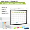 AMUSIGHT Dry Erase Calendar Whiteboard for Wall, 24" x 18"