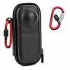 DGSHUIJIE Insta360 X4/X5 Compatible Storage Case with Carabiner, EVA Hard