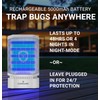 GlowGuard Cordless Flying Insect Trap Catches Fruit Flies, Indoor Gnat