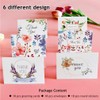 RuiChy 18 Pcs Thank You Cards with Gift Stickers and