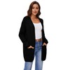 BERESIA Women's 100% Cotton Open Front Cardigans with Pockets Oversized