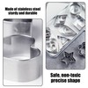 SLEEKEE 30 Piece Stainless Steel Non-Stick Alphabet Cookie Cutter Set