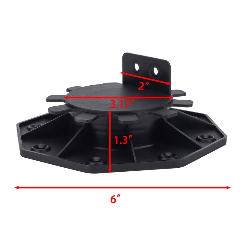 PHLKJL 24Pack Adjustable Plastic Pedestal Paver,Floor Slate Support Floor Lift,Deck