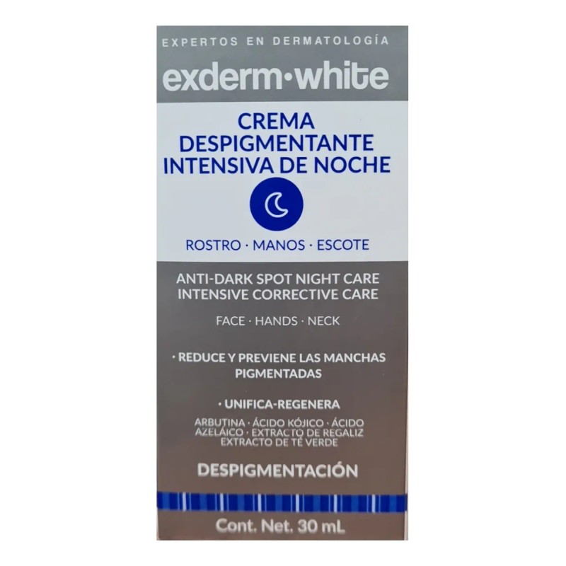 Exderm White Crema Despigmentante Intensiva De Noche 30 Ml