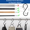 MejaRizon 10 Stück S Haken Edelstahl, 90mm Haken zum Einhängen,