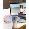 RJVW Small USB Desk Fan,3 Speeds Portable Mini Cooling Table