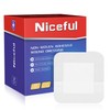 Niceful 50 Count Adhesive Gauze Island Dressing 4" x 4",