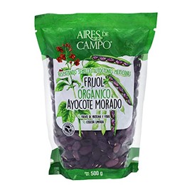 Frijol Orgánico Ayocote Morado 500gr Aires de Campo