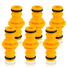6 Pcs Double Male Hose Connectors, Double Male Hose End Connector Hose Pipe Connectors for Garden Hose Tap