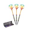Elkadart Rainbow 90% Tungsten Steel Tip Darts with Storage/Travel Case,