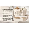 Foldable Hanging Sink Drain Basket for Kitchen (White)