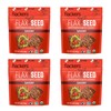 Flackers Organic Savory Flaxseed Crackers, 5 Ounce 4-Pack, Gluten Free,