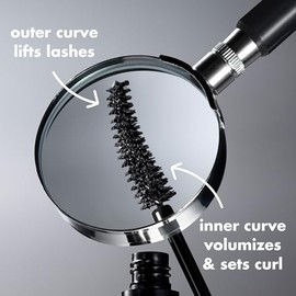 e.l.f. Máscara Incredi-Curl, rímel voluminizador para un rizo atrevido, duradero y levantado, fórmula resistente a las manchas, vegano y libre de crue