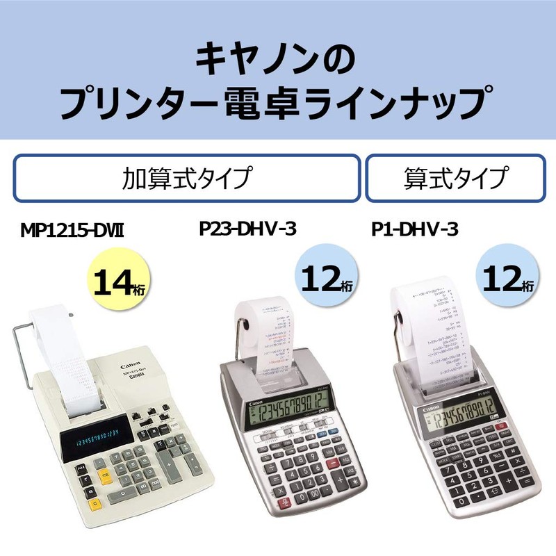Canon P23-DHV-3 Printer Calculator, Additive Type