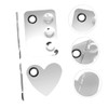 SAFIGLE 2 Sets Stainless Steel Makeup Palette with Spatulas Nail
