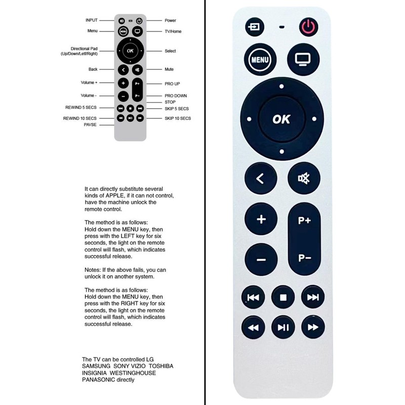 Universal Remote for Apple TV 4K/ Generation 1 2 3