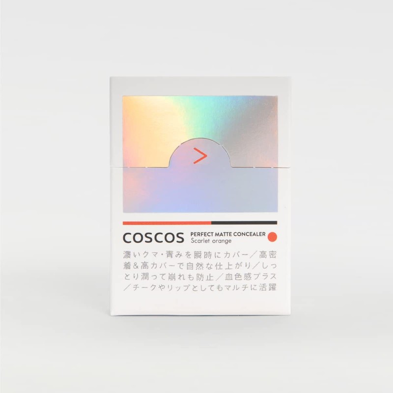 【COSCOS Perfect Matte Concealer Scarlet Orange】Multi Concealer Makeup, Blue Under-eye