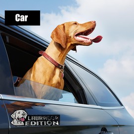 Car Emblem: Dog Car Badge Laser Cutting Emblem Cool Decals Trucks German Shepherd Badge Corgi Edition Doodle Golden Retriever Vehicles Dachshund Addition Rottweiler (Black Labrador)