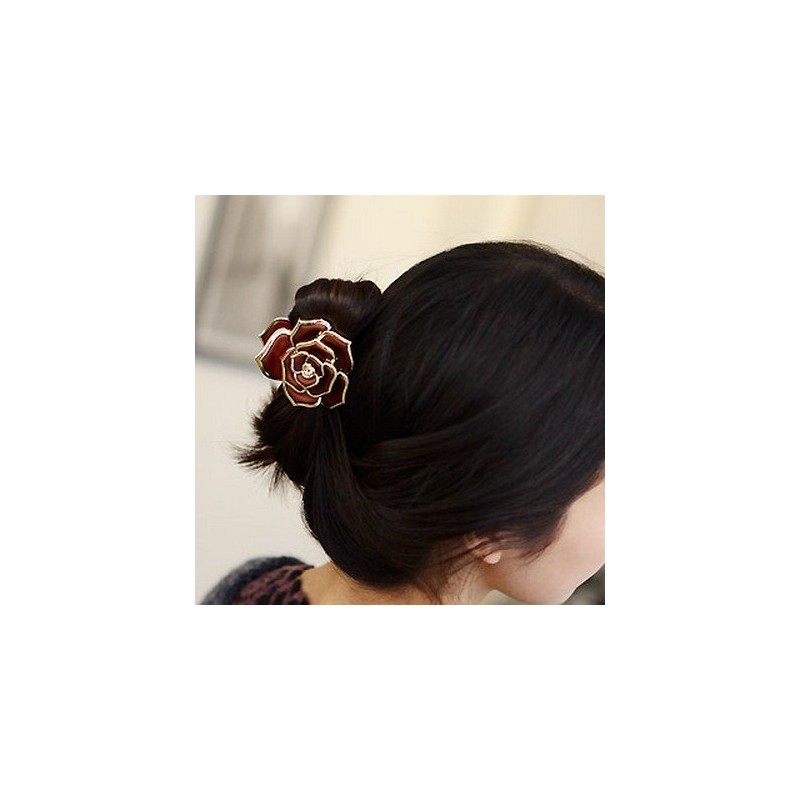 Meil Liwish Cute Flower Gilt Edged Women Hair Grip (D28)