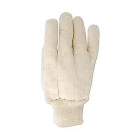 MAGID T83J MultiMaster T83 8 oz. Clute Pattern Cotton Canvas Gloves, Jumbo, White (12 Pair)