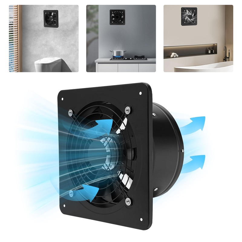 Pinelicorn 8 Inch Wall Mounted Window Exhaust Fan 80W 500CFM