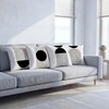 Sagielio Black and White Throw Pillow Covers 18x18 Inches Set