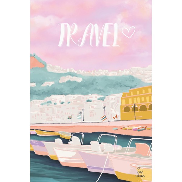 Travel journal & trip notebook to record memories, make notes,