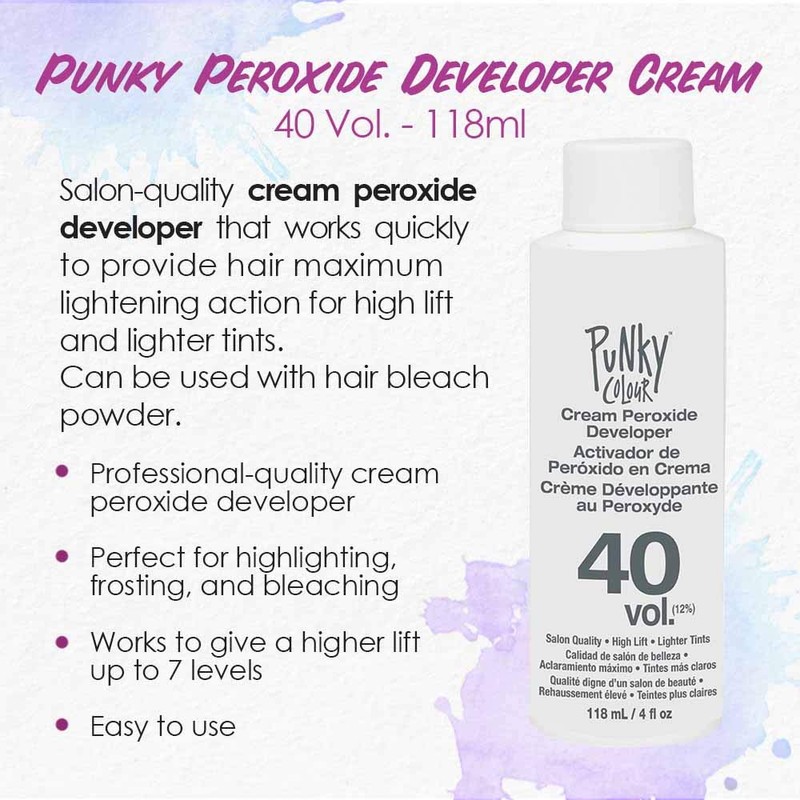 Punky Cream Peroxide Hair Dye Developer 40 Volume – Hair