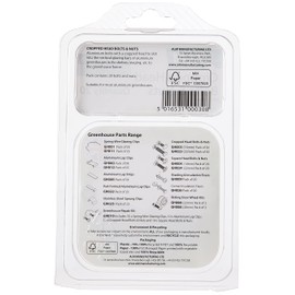 Alm Aluminium Cropped Head Nuts & Bolts (Pack 20) - GH003, Silver