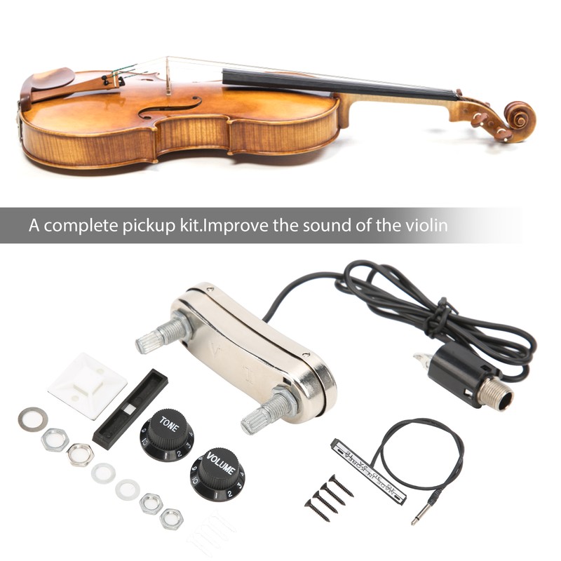 Violin Pickup Set Electronics No Noise Integral Instrument Accessories for