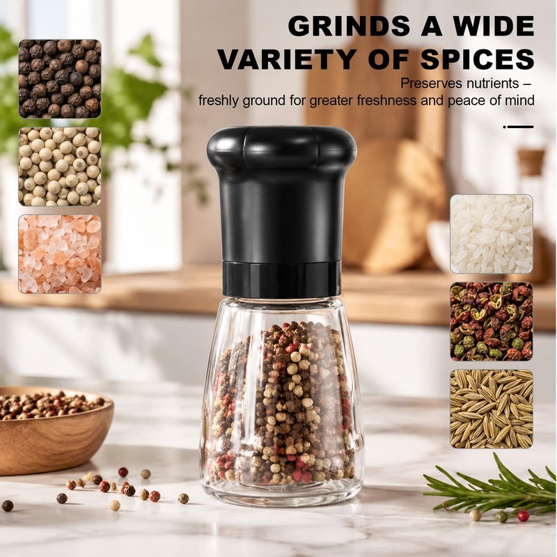 Macinatore per spezie Macina Pepe Smerigliatrice Ceramica Finezza Regolabile macinapepe