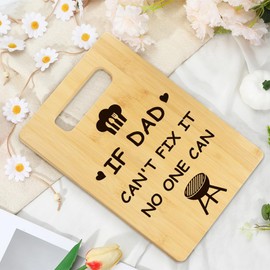Father's Day Gifts for Dad from Daughter Son,Dad Happy Fathers Day Birthday Christmas Valentines Easter Retirement Xmas Practical Cool Gifts for Papa Presents,Bamboo Cutting Boards for Kitchen