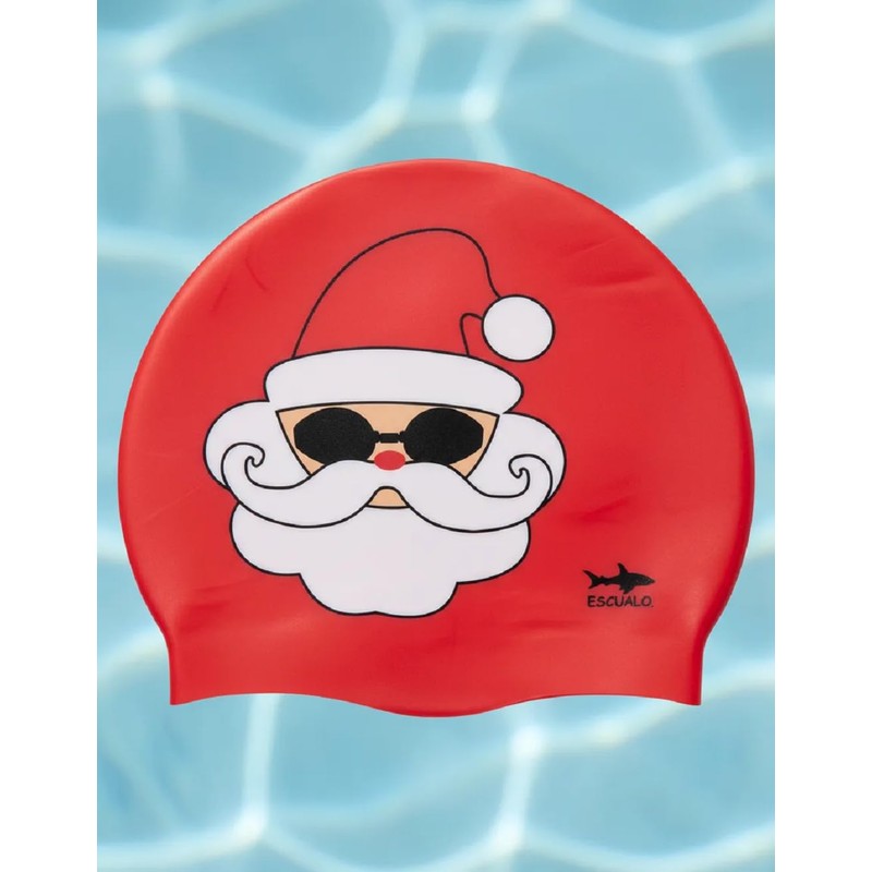 escualo Gorra para Natacion Unisex Adulto y Niño Modelo Santa