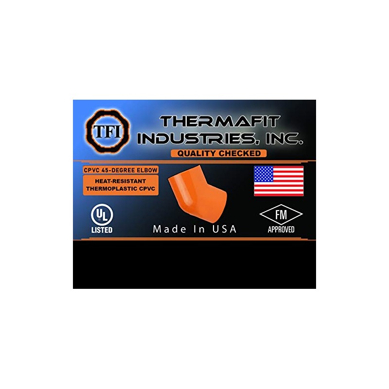 TFI CPVC 45-Degree Slip x Slip Elbow (1, 3/4'')