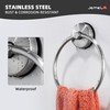 JOMOLA Bathroom Towel Ring Suction Cup Towel Holder Stainless Steel