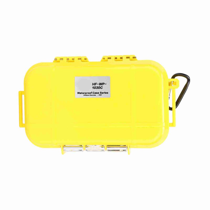 Outdoor Survival Shockproof Waterproof Storage Case Airtight Carry Box Container(Yellow)