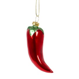 itsisa Mexican Chili Pepper Tree Bauble Fiery Sharp, Christmas Decoration Food, Christmas Tree Bauble