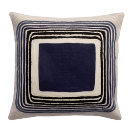 Vivaraise Cassie Navy Embroidered Cushion 45 x 45 cm