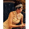 BABEYOND 1920s Flapper Headband Headpiece Roaring 20s Headband Chain for