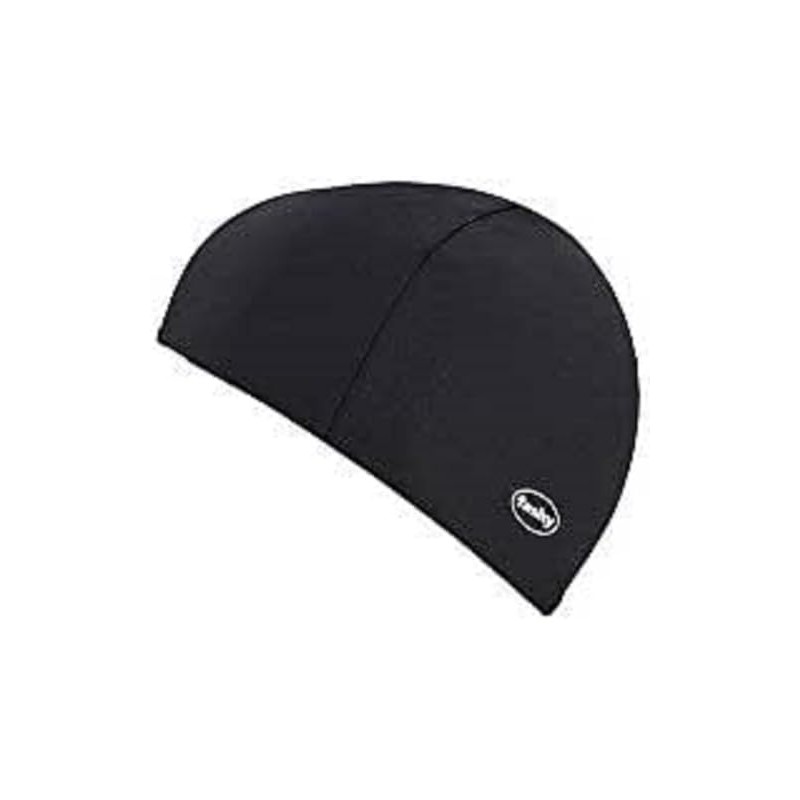 Fashy Men's Fabric Swim Cap - Black/White